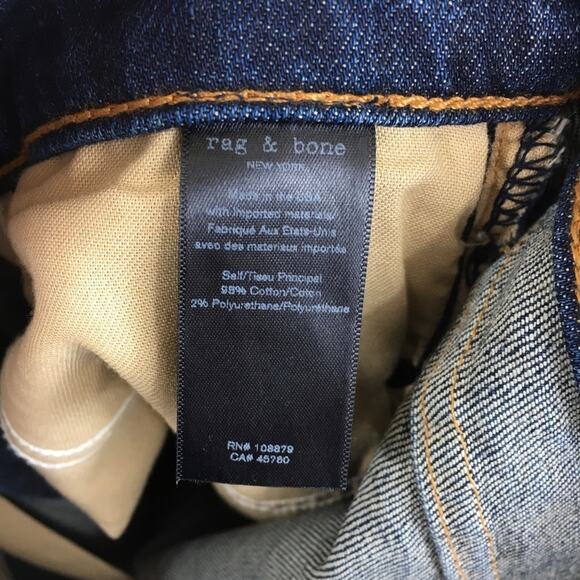 NWT Rag & Bone / TECH high rise blue jeans - Picture 6 of 6
